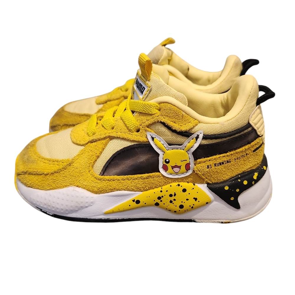 PUMA RS-X POKEMON x Pikachu Shoes Sneakers US 7C Size Toddler w/insoles